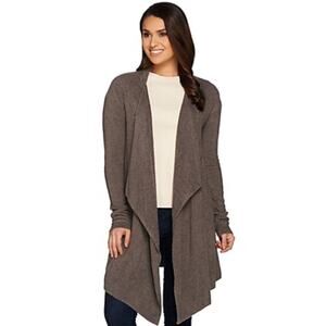 Barefoot Dreams Cozychic Plus Size Grey Calypso Cardigan